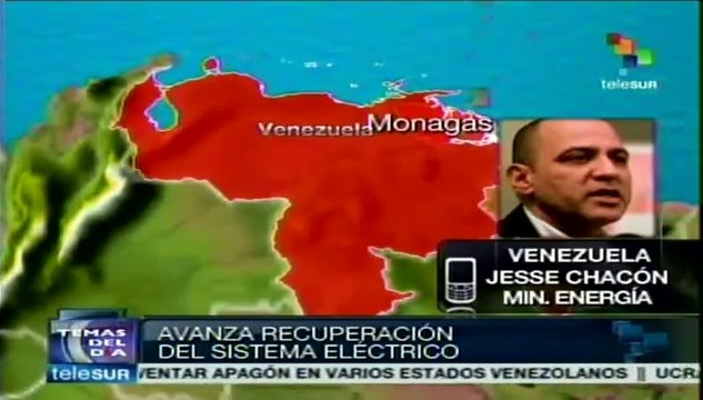 Autoridades atienden falla eléctrica en Venezuela