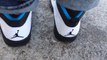air jordan 10 x retro  powder blue on feet,Cheap Air Jordan Shoes Free Shipping