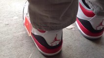 Jordan Shoes Free Shipping,Cheap Air Jordan 3 iii retro fire red on feet