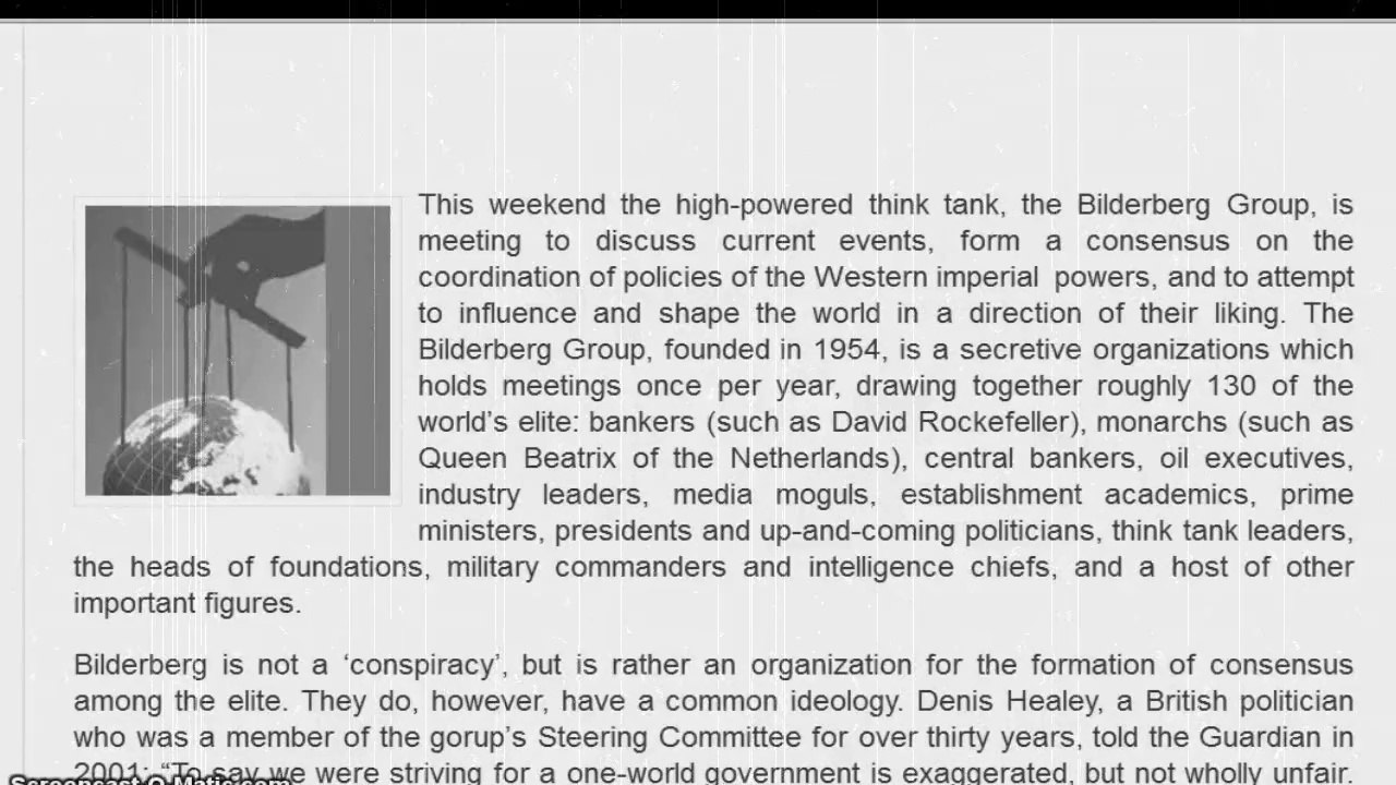 The Bilderberg Group: Pulling the Strings!