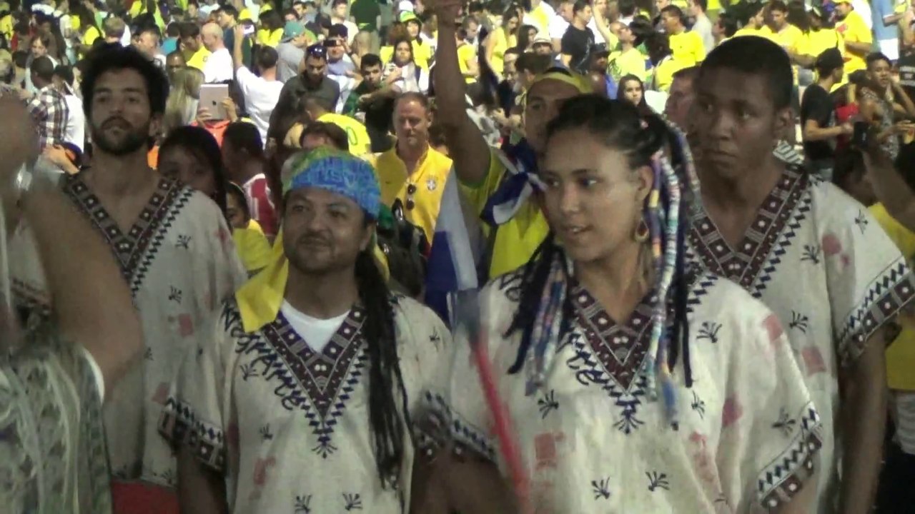 BRESIL - RIO DE JANEIRO - PERCUSSIONS A COPACABANA 23 JUIN 2014.