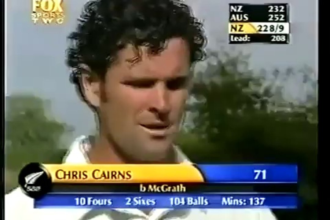 158km Glenn McGrath bowls 158kms delivery, stumps in disbelief, SPEED DEMON!