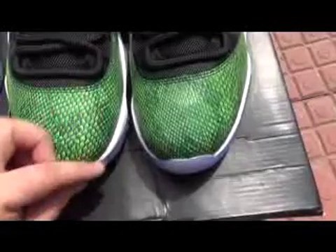 2014 Authentic & Replica Air Jordan 11 Low Green Snakeskin @repsperfect.cn