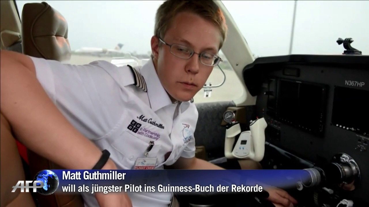 Us-teenager wagt rekordflug um die welt