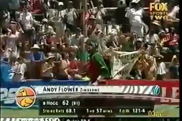 Brad Hogg killer flipper to Andy Flower 2003 World Cup_x264