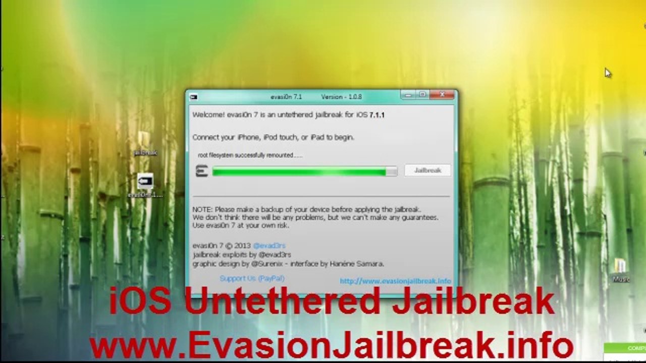Free AppLe iOS 7.1.1 Jailbreak Untethered iPhone iPod Touch iPad