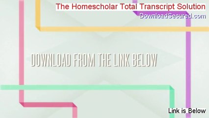 The Homescholar Total Transcript Solution Review (Video Review 2014)