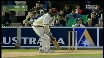 Brian Lara brilliantly setup by Jason Gillespie, clean bowled! 2000 4th test Day 4