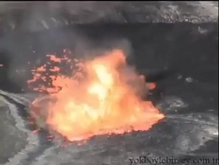 Volkanik Göle Taş Atılırsa Bakın Ne Olur