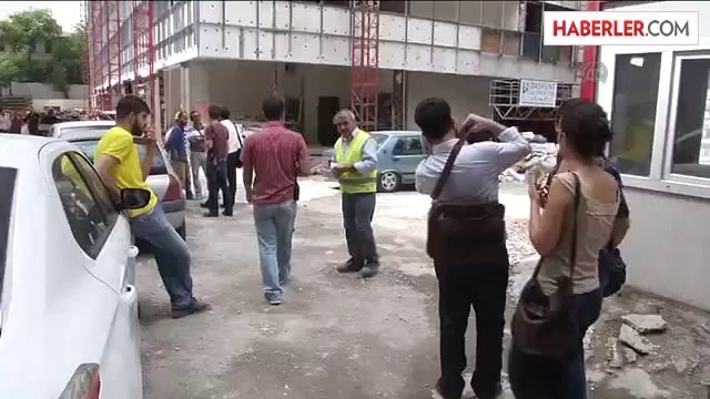 Adalet Bakanlığı ek bina inşaatında işçi eylemi -