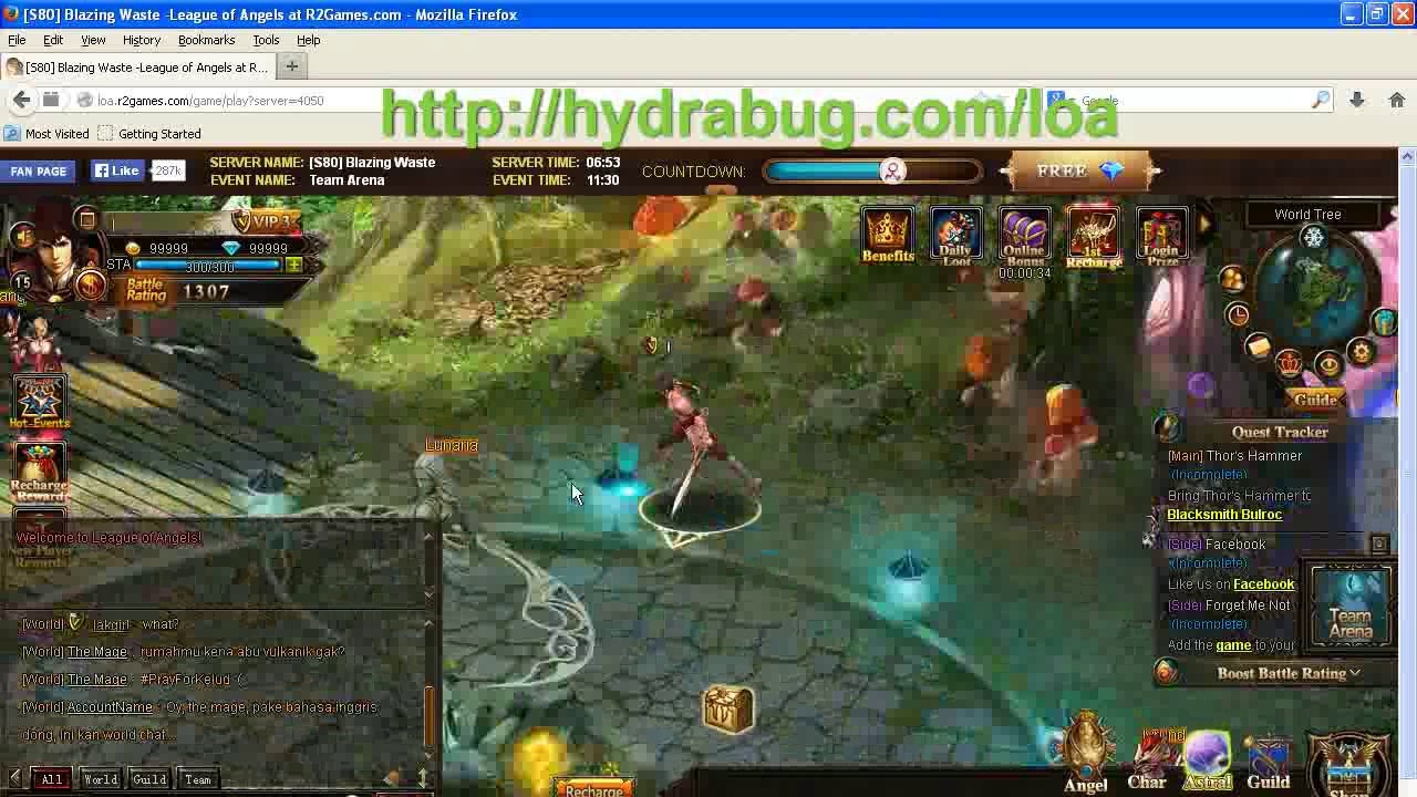 League of Angels Cheats For Diamonds Vip & Gold