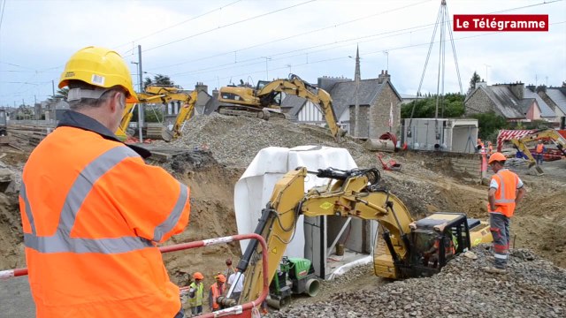 Guingamp. Encore 30 h de chantier titanesque à la gare