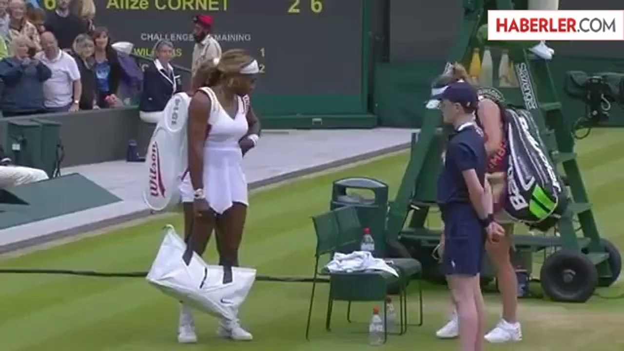 Serena Williams, Wimbledon'da Cornet'e Elendi
