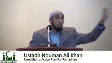 Ramadan Action Plan ---- Nouman Ali Khan