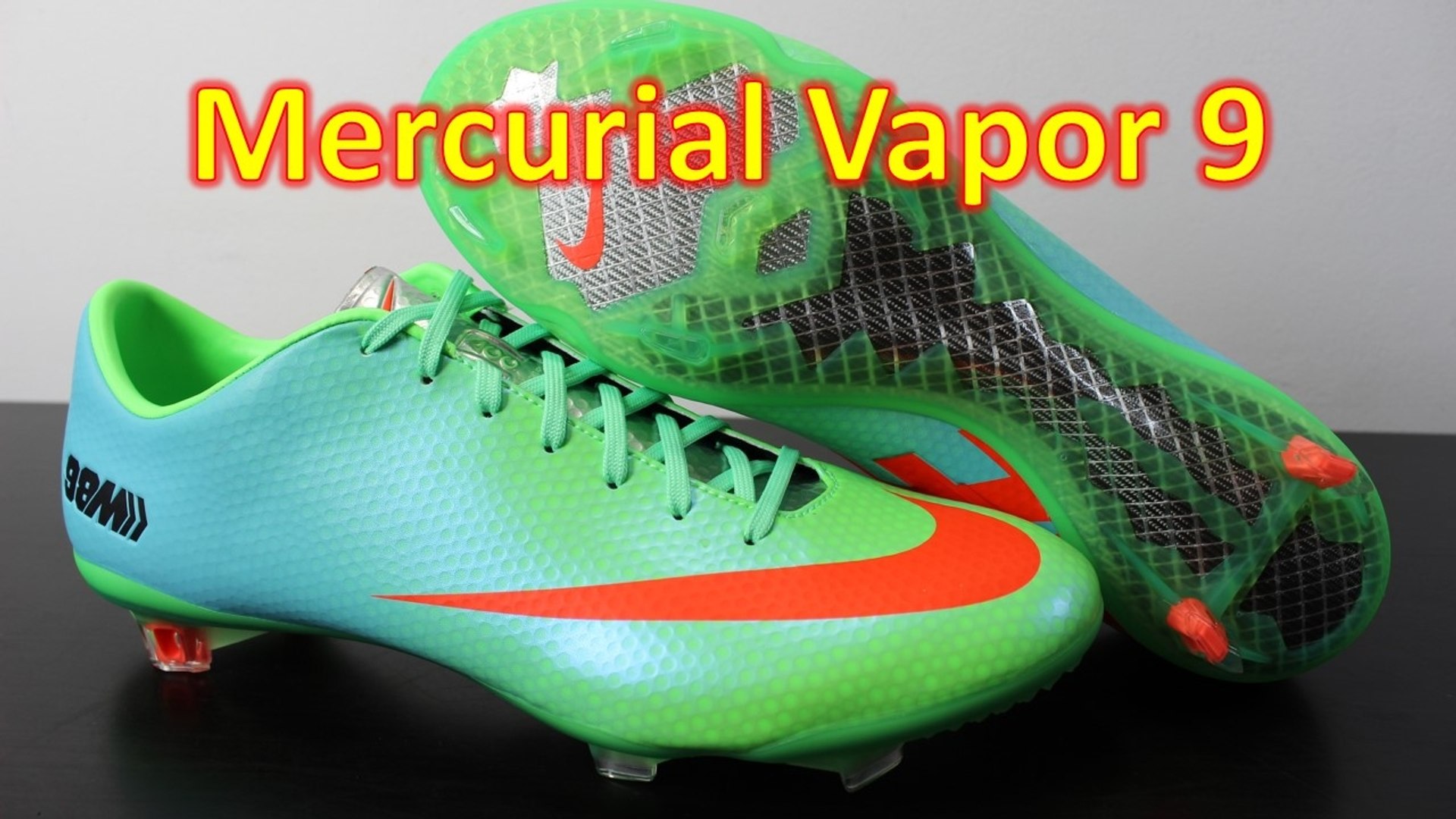 Nike Mercurial Vapor 9 98M Neo Lime/Atomic Orange - Unboxing + On Feet -  video Dailymotion