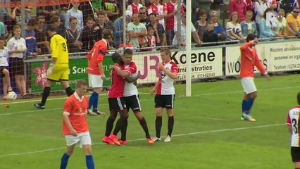 28-06-2014 SV Honselersdijk - Feyenoord; de doelpunten