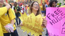 Existe amor em SP! Jovens distribuem carinho em jogo do Brasil