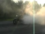stunt Burn moto yamaha xjn