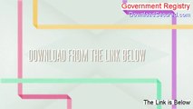 Government Registry PDF Free [Download Now]