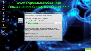 Jailbreak Untethered iOS 7.1.1 officielles Evasi0n iPhone iPod Touch iPad
