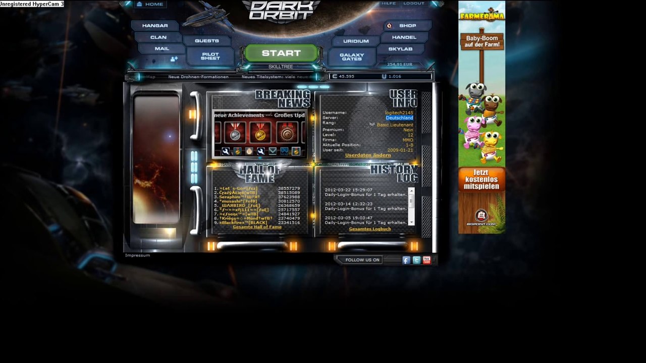 Browser Game -- Darkorbit Staffel 2 Part 77 German