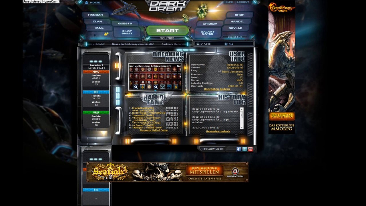 Browser Game -- Darkorbit Staffel 2 Part 78 German