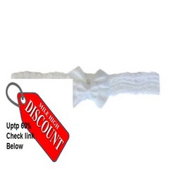 Cheap Deals Beautiful White Lace Headband with Double Bow Review