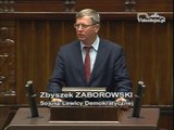 Poseł Zbyszek Zaborowski - Wystąpienie z dnia 25 czerwca 2014 roku.