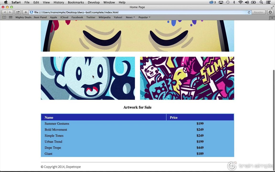 Creating Tables Writing Advanced Selectors