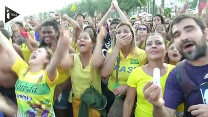 Larmes et joie au Brésil