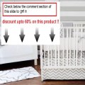 Best Price New Arrivals Zig Zag 3 Piece Baby Crib Bedding Set, Grey Review