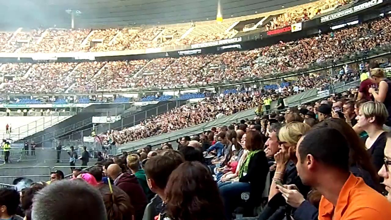 Le public d'INDOCHINE fait la "Ola" au SDF le 27 juin 2014