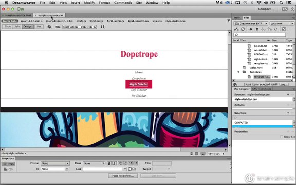 Dreamweaver Templates Adding Editable Regions