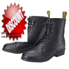 Clearance Sales! Saxon Childs Equileather Lace Paddock 1 Black Review