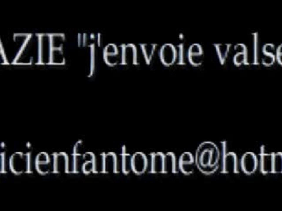 Zazie "j'envoie valser"