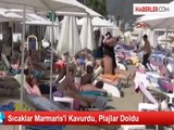 Sıcaklar Marmaris'i Kavurdu, Plajlar Doldu