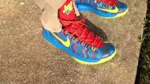 Cheap Kevin Durant Shoes,Cheap nike kevin durant 5 v christmas on feet