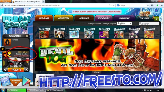 How to get Free UR Credits? - Urban Rivals Clintz Generator 2014