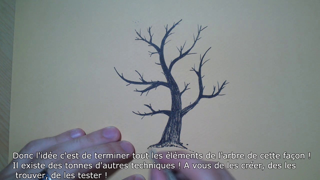 Apprendre à dessiner un arbre (Technique 1)