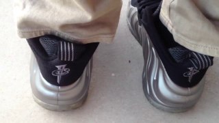 Cheap Basketball Shoes Online,Cheap Nike foamposite one pewter on feet