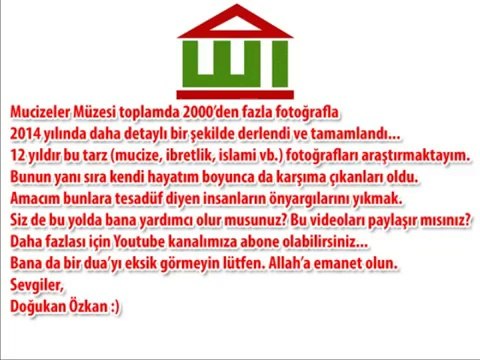 {Mucizeler Müzesi} Güvercinin kanatlarında ALLAH ve MUHAMMED yazıyor