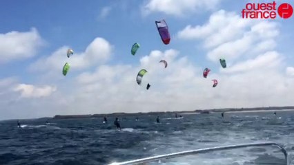 Championnat de France de kitesurf à Saint-Malo