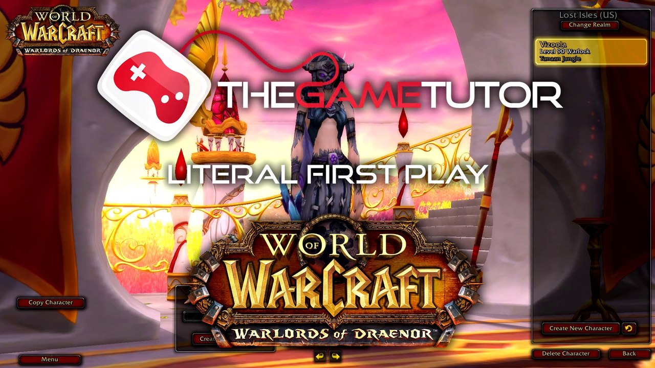 Warlords of Draenor Beta Literal First Play