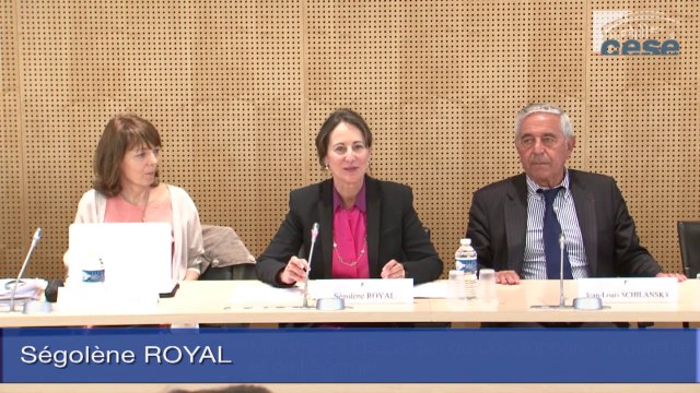 Audition de Mme Ségolène ROYAL, Ministre de l'écologie, du développement durable et de l'énergie - cese