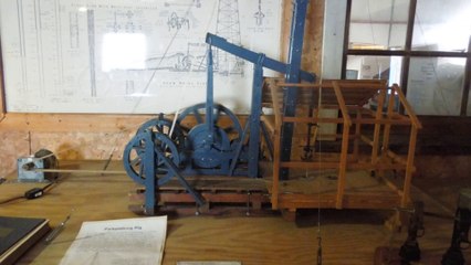 Working model of a Parkersburg drilling rig