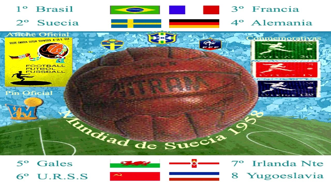 Mundial Suecia 1958 World Cup - Música - Composición Gráfica  (No había canción oficial)