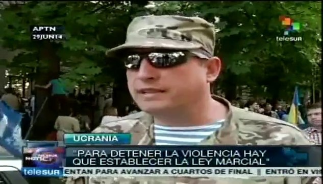 Ucrania: derechistas piden al gobierno vuelva a atacar a soberanistas