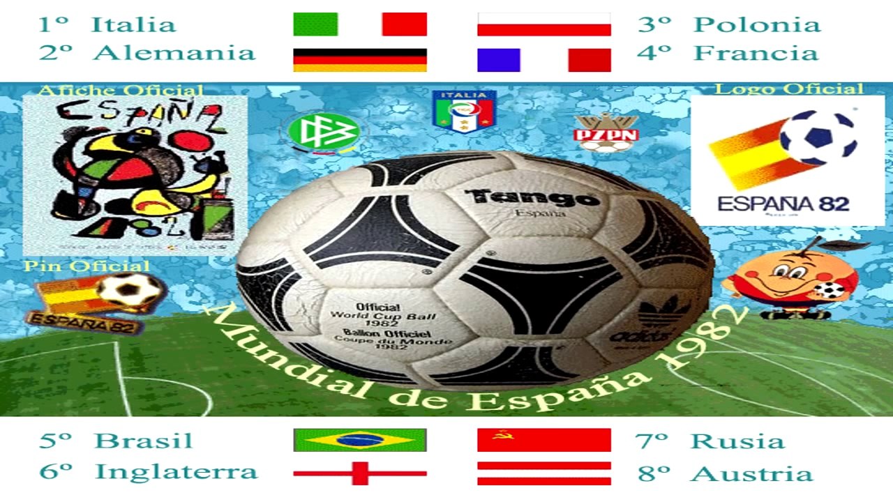 Mundial España 1982 World Cup - Plácido Domingo - Composición Gráfica