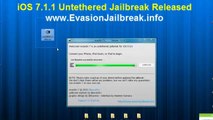 Latest New iOS 7.1.1 untethered Jailbreak  iPhone 5 4S, iPod Touch 3G/4G, iPad 2/3, iPhone 3GS/4
