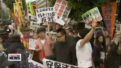 Japanese activists protest push towards collective self-defense